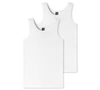 Schiesser Jungen 2 Pack Unterwäsche Unterhemd - 95/5 Organic Bio Baumwolle - Größe 140 bis 184