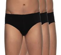 Schiesser 3-er Set Slips Schwarz