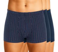 Schiesser 3-er Set Trunks Blau & Blau-Lila Gestreift