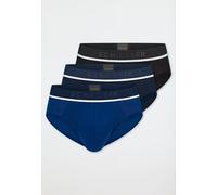 Schiesser 3er Pack Herren Slips Webgummibund Biobaumwolle 95/5 Multicolour 2 S