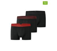 Boxershorts SCHIESSER "95/5 Multipacks", Herren, Gr. 5, sortiert 13, Single Jersey, Obermaterial: 95% Baumwolle, 5% Elasthan, figurbetont, Unterhosen, mit farblich abgesetztem, sportlichem Logo-Webgum