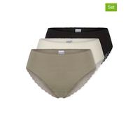Brasilslip SCHIESSER "Modern Multipacks", Damen, Gr. 38, 912, sonstiges, Single Jersey, Obermaterial: 95% Baumwolle, 5% Elasthan, körpernah, Unterhosen, Spitzenbänder, Single-Jersey, Baumwollmischung 