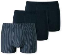 Schiesser 3P 95-5 Essential Shorts Blau Muster Baumwolle XX-Large Herren