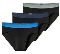 Schiesser 3P 95-5 Multipacks Rio-Slip Schwarz/Blau Baumwolle Large Herren
