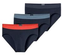 Schiesser 3P 95-5 Multipacks Rio-Slip Schwarz/Rot Baumwolle Large Herren