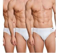 Schiesser Herren 3 Pack Mit Weichem Bund - Essentials Slip, Weiss_205221, 8 EU