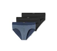 Rioslip SCHIESSER "95/5 Multipacks", Herren, Gr. 9, blau (924, sonstiges), Single Jersey, Obermaterial: 95% Baumwolle, 5% Elasthan, körpernah, Unterhosen, ohne Eingriff, softer Logo-Webgummibund (2423