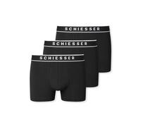 Schiesser Herren 3 Pack Boxershorts Bio Baumwolle Multipack - 95/5 Organic, schwarz_173983, 5/ M