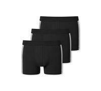 Schiesser Unterwäsche Boxershorts 95/5 Streifen schwarz Herren - 3 Stück, Größe 6