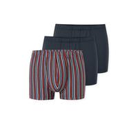 Schiesser Unterwäsche Boxershorts 95/5 Organic Cotton mehrfarbig dunkelblau/gestreift 920 Herren - 3 Stück, Größe 7