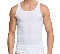 Schiesser 4er - Pack Herren Unterhemden, Achselhemden, Weiß, Doppelripp (3XL / (9))
