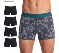 Schiesser 5-er Set Trunks Schwarz & mit Muster