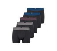 Schiesser Unterwäsche Boxershorts 95/5 Organic Cotton Webgummibund mehrfarbig schwarz Herren - 5 Stück, Größe 5