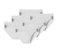SCHIESSER Herren Slip 6er Pack - Rio Slip 95/5, Cotton Stretch, Seitenstreifen Weiß S
