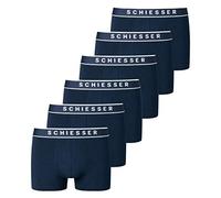 Schiesser 6er Pack Herren 95/5 Cotton Retro Pant Boxer Short Unterhosen | Bequemer Logo-Webgummibund für perfekten Sitz Elastisches Material ohne Eingriff