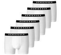 Schiesser 6er Pack Herren 95/5 Cotton Retro Pant Boxer Short Unterhosen | Bequemer Logo-Webgummibund für perfekten Sitz Elastisches Material ohne Eingriff