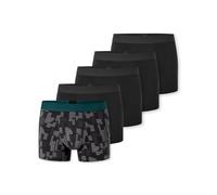 Boxershorts SCHIESSER "95/5 Multipacks", Herren, Gr. 9, weiß (930, sonstige), Single Jersey, Obermaterial: 95% Baumwolle, 5% Elasthan, körpernah, Unterhosen, ohne Eingriff, angenehm weich (78966802-9)