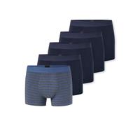 Boxershorts SCHIESSER "95/5 Multipacks", Herren, Gr. 6, blau (932, sonstige), Single Jersey, Obermaterial: 95% Baumwolle, 5% Elasthan, körpernah, Unterhosen, ohne Eingriff, angenehm weich (49136466-6)