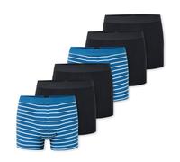 Schiesser - 95/5 Cotton - Retro Short/Pant - 6er Pack (8 Schwarz/blau)