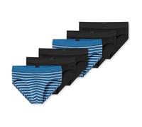 Schiesser - 95/5 Cotton - Rio Slip/Unterhose - 6er Pack (5 Schwarz/blau)