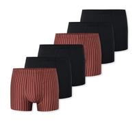 Schiesser - 95/5 Essentials - Cotton - Retro Short/Pant - 6er Pack (5 Schwarz/rot)