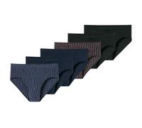 Schiesser - 95/5 Essentials - Mini Slip/Unterhose - 6er Pack (5 Dunkelblau/schwarz)