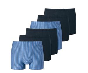 Schiesser - 95/5 Essentials Organic Cotton - Retro Short/Pant - 6er Pack (5 Dunkelblau)