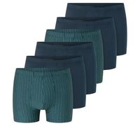 Schiesser - 95/5 Essentials - Organic Cotton - Retro Short/Pant - 6er Pack (6 Dunkelblau/türkis)