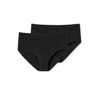 Midislip SCHIESSER "95/5", Damen, Gr. 44, schwarz (000, schwarz), Single Jersey, Obermaterial: 95% Baumwolle, 5% Elasthan, unifarben, eng, Unterhosen Midislip, mit flachen Nähten, Topseller (45025633-