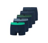 SCHIESSER Herren Boxershorts, 5er Pack - Serie "95/5", Unterhose, Logobund Blau/Schwarz/Grün / M M Mehrfarbig