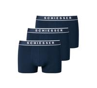 Schiesser Herren 3 Pack Boxershorts Bio Baumwolle Multipack - 95/5 Organic, dunkelblau_173983, 7/ XL