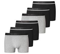 Schiesser - 95/5 - Shorts/Pants - 173986-6er Spar-Pack (7 Schwarz/Grau)