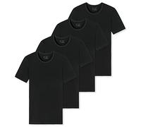 Schiesser - 95/5 - T-Shirt mit Rundhals - 174997-4er Spar-Pack (7 Schwarz)