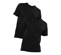 Schiesser Unterhemd Herren American T-Shirt 2er Pack 1/2 Arm Schwarz Größe 2XL