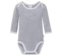 Schiesser Baby-Jungen 1/1 Body, Grau (grau-Mel. 202), 80 (Herstellergröße: 080)