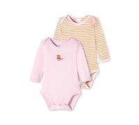 Schiesser Baby - Mädchen 2pack Bodies Langarm Bio Baumwolle Made Europe Baby und Kleinkind Unterwäsche Satz, Mehrfarbig, 68 EU