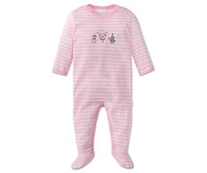 Schiesser Baby - Mädchen Zweiteiliger Schlafanzug Zirkus Zampano Baby Anzug mit Fuß 159082, Gr. 62 (Herstellergröße: 062), Rot (Rosé 506)