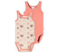 Schiesser Baby Unisex 2 Pack Wickelbody ohne Arm mit Knöpfen - 100% Organic Bio Baumwolle - Größe 56 bis 104