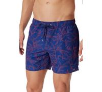 Schiesser Badehose Webware gemustert blau/rot Herren, Größe 7