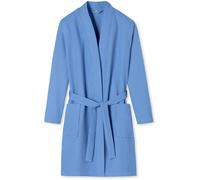 Schiesser Bademantel Damen blau, S