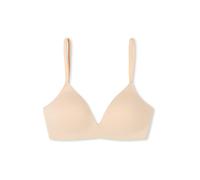 SCHIESSER Damen BH - Bra, Invisible Soft, ohne Bügel, gepaddete Cups, Mikrofaser Nude 80A