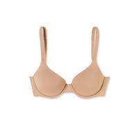 Schalen-BH SCHIESSER "Unique Micro", Damen, Gr. 85, Cup E, beige (411, maple), Single Jersey, Obermaterial: 70% Polyamid, 30% Elasthan, BHs Schalen-BH (56074255-85) 411, maple