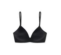 Schiesser Damen-BH Invisible Soft – ohne Bügel, gepaddet, Mikrofaser, Schwarz 75B
