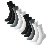 Schiesser - Bluebird - Socken - 10er Pack (39-42 Schwarz/weiß/grau)