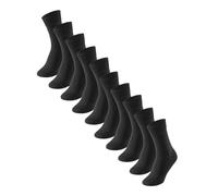 Schiesser Tagessocke Crew Bluebird Stay Fresh schwarz - 5 Paar, Größe 43-46