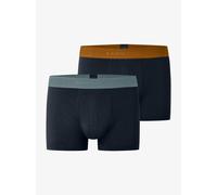 Schiesser Boxershorts mit elastischem Logo-Bund im 2er-Pack in Marine, Größe L