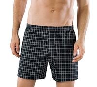 Schiesser - Boxershorts - 102106 - Jersey - 2er Spar-Pack (9 (3XL), 2 X Schwarz (Karriert))