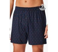 Schiesser Boxershorts Herren Baumwolle blau gemustert, 5 (M)