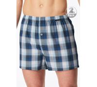 Schiesser Herren 2 Pack Boxershorts Baumwolle Web Multipack - Webboxer