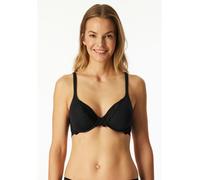 BH mit Schale und Bügel Spitze schwarz - Unique Cotton 75E